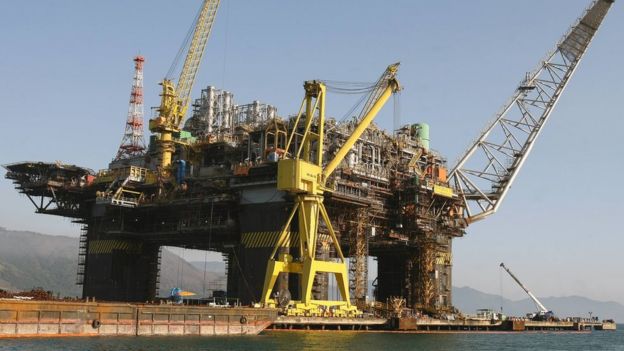 Plataforma offshore da Petrobras em Angra dos Reis